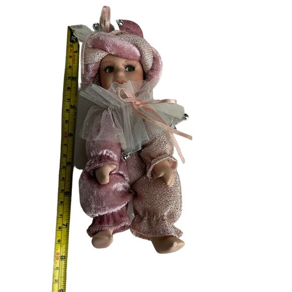 Vintage 1980s Venetian Porcelain Jester Baby Doll 7.5 Inches Decor Collection - Picture 2 of 8